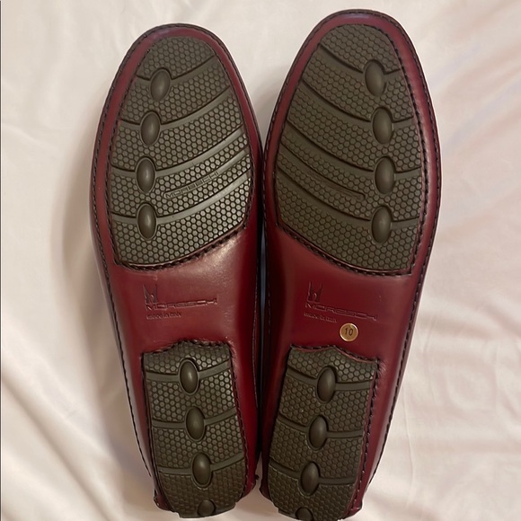 Moreschi Dark Red Leather Loafers Slip-On main image 9